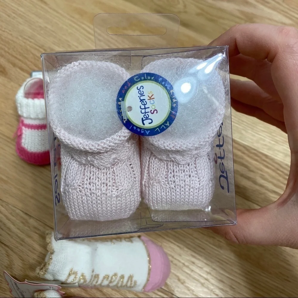 Baby Girl Sock Slipper Bundle NWT Princess Pink